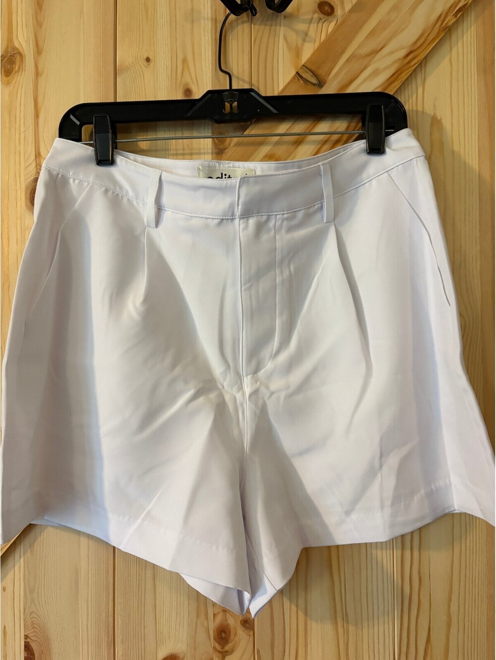 Edited by Remi Bader White High-Waisted Tailored Shorts - Size 10 NWT